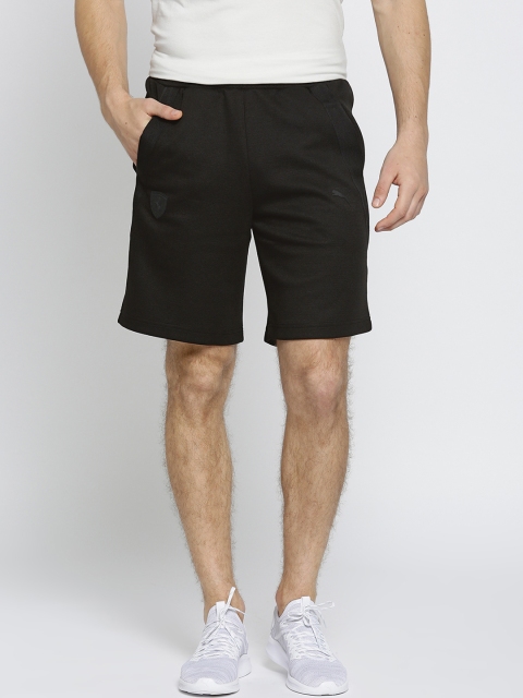

PUMA Motorsport Men Black Solid Regular Fit Sports Shorts