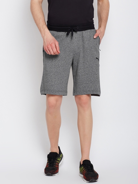 

Puma Men Grey Solid Regular Fit Regular Shorts