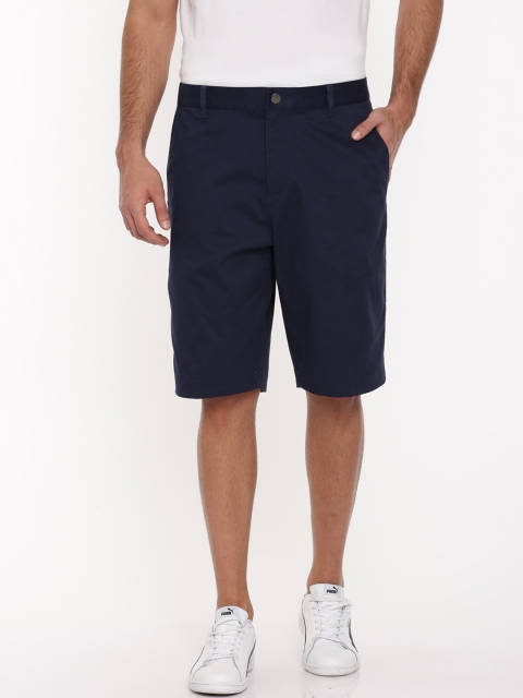 

Puma Men Navy Blue Solid Regular Fit Chino Shorts