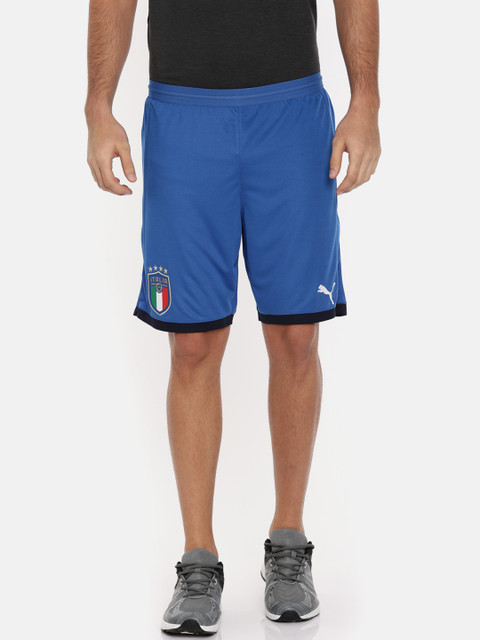 

Puma Men Blue Solid Regular Fit Sports Shorts
