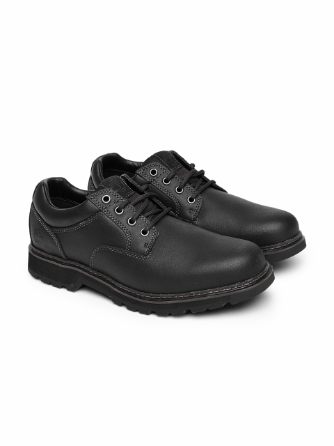 

Timberland Men Black Leather Woodmont Casual Derbys