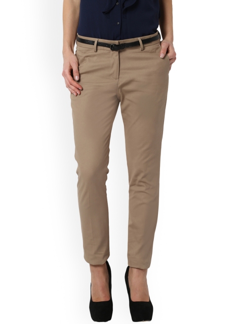 

Van Heusen Woman Khaki Slim Fit Solid Chinos