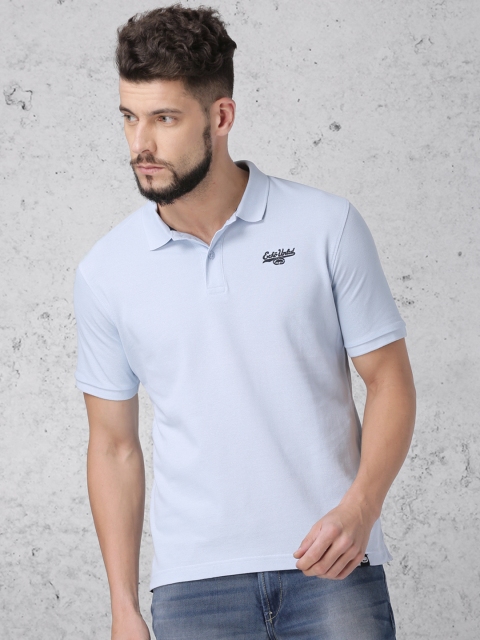 

Ecko Unltd Men Blue Solid Polo T-shirt