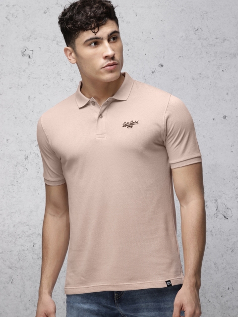 

Ecko Unltd Men Pink Solid Polo Collar T-shirt