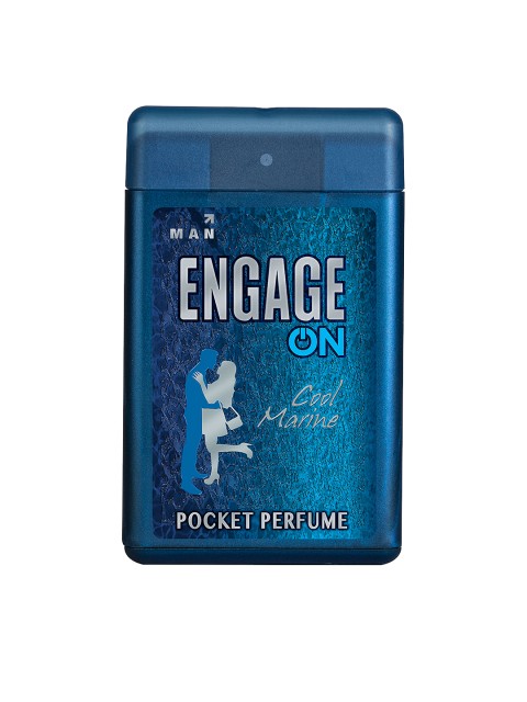 

Engage Men COOL MARINE Pocket Perfume 18ml, Blue