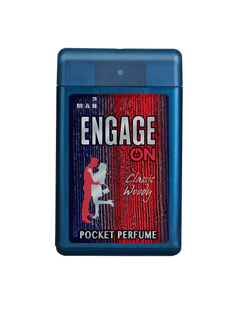 

Engage On Men Classic Woody Pocket Perfume 18 ml, Blue