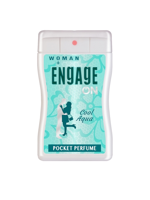 

Engage On Women Cool Aqua Pocket Perfume 18 ml, White