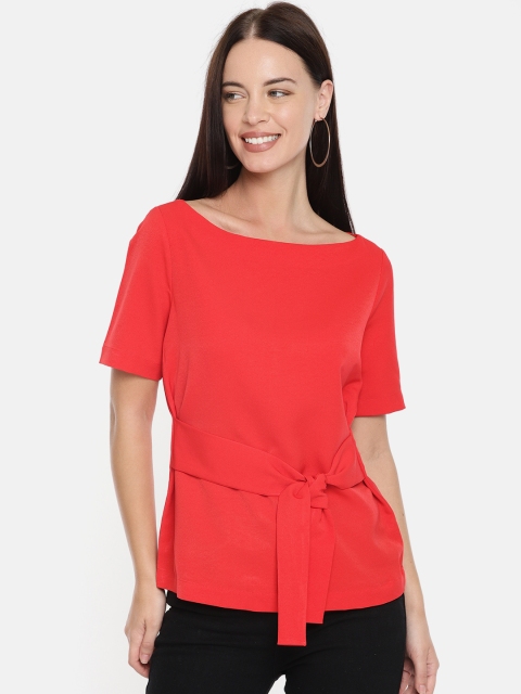 

Marks & Spencer Women Red Solid Top