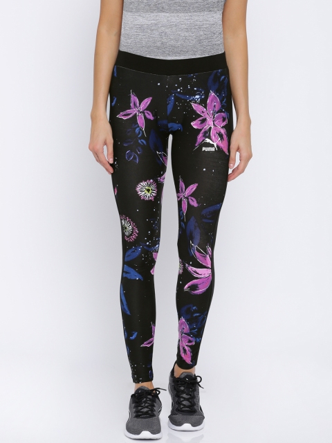 

Puma Black Printed AOP Archive Logo T7 Tights