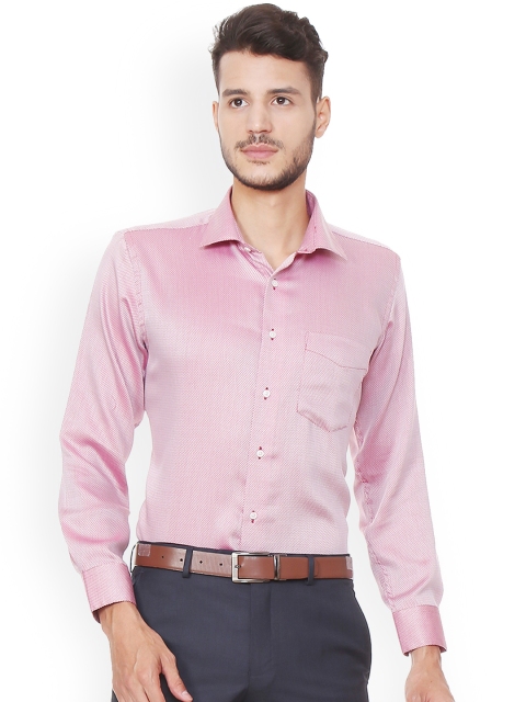 

Van Heusen Men Pink Contemporary Regular Fit Printed Formal Shirt