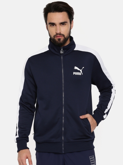 

Puma Men Navy Archive T7 Track Sweatshirt, Navy blue