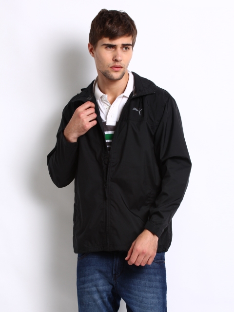 

Puma Men Black Rain Jacket