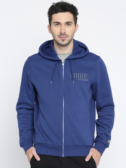 

Puma Men Blue Solid STYLE Athletics FZ Hoody FL Sweatshirt