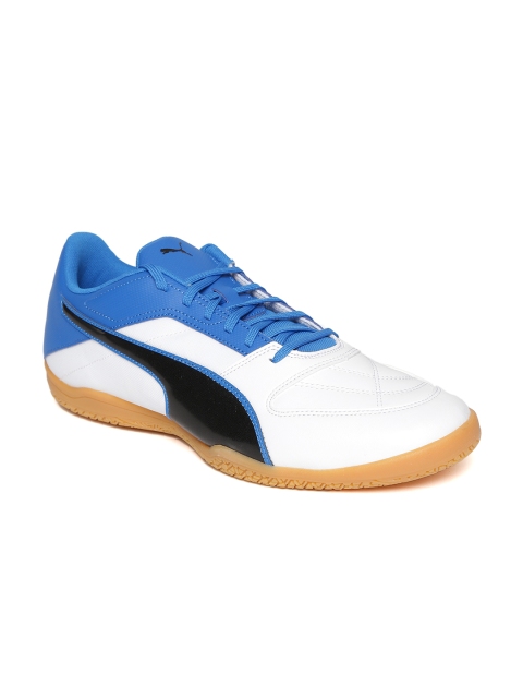 

Puma Men White & Blue Gavetto II Football Shoes