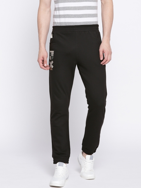 

Hubberholme Men Black Solid Slim Fit Joggers