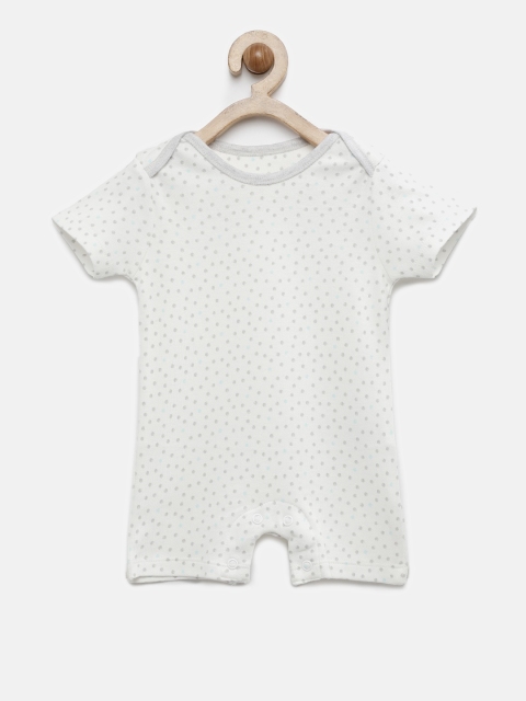 

Babysafe Boys Off-White Printed Sustainable Rompers