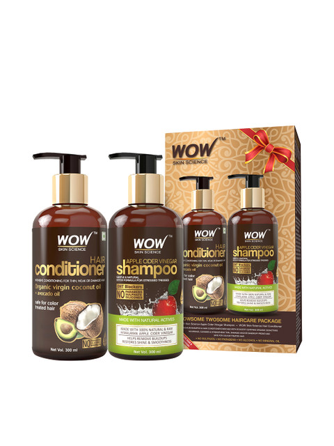 

WOW Apple Cider Vinegar Shampoo & Conditioner, Brown