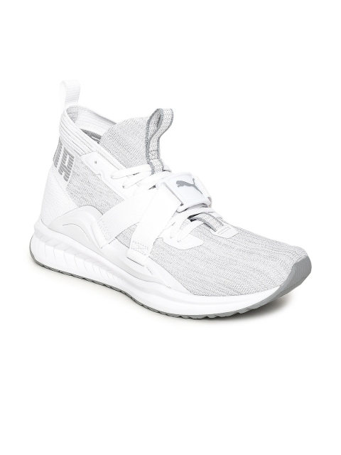 

Puma Men White IGNITE evoKNIT 2 Mid-Top Running Shoes