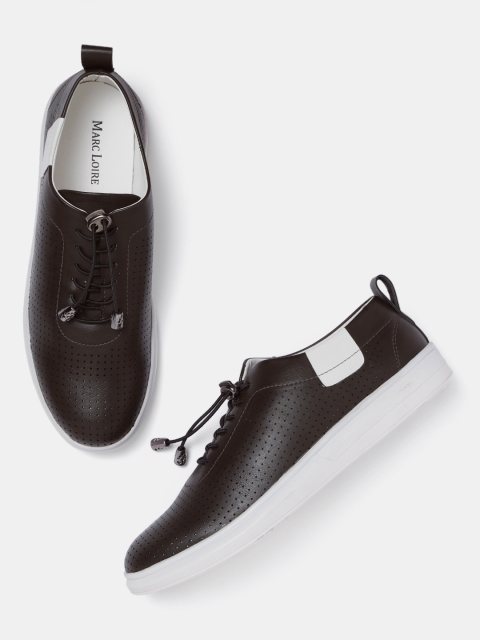 

Marc Loire Men Coffee Brown Slip-On Sneakers