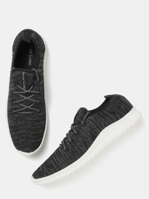 

Marc Loire Men Black Woven Design Sneakers