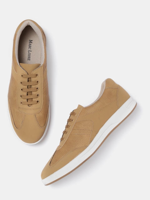 

Marc Loire Men Beige Solid Sneakers