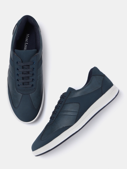 

Marc Loire Men Navy Solid Sneakers, Navy blue