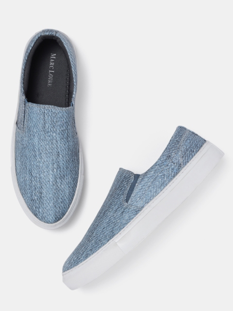 

Marc Loire Men Blue Printed Slip-On Sneakers