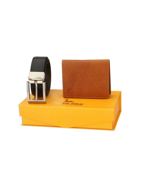 

Pacific Gold Men Brown & Black Accessory Gift Set