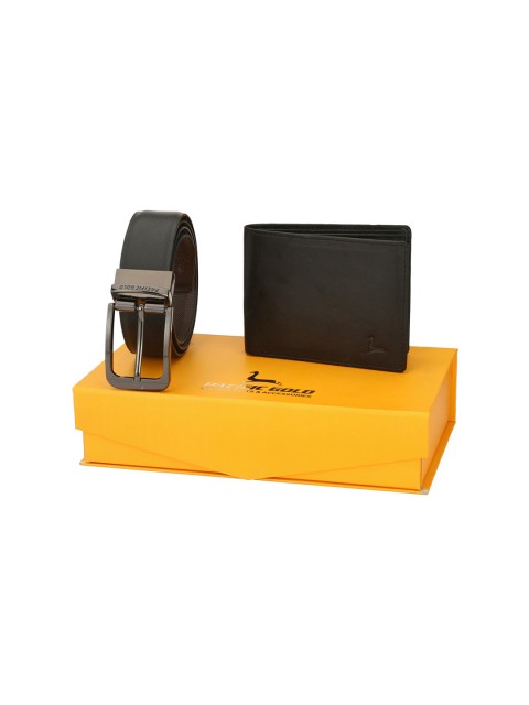 

Pacific Gold Men Brown & Black Accessory Gift Set