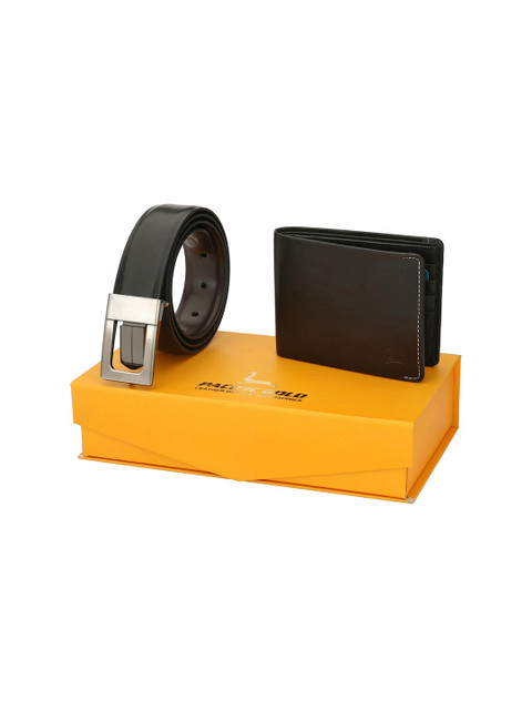 

Pacific Gold Men Brown & Black Accessory Gift Set