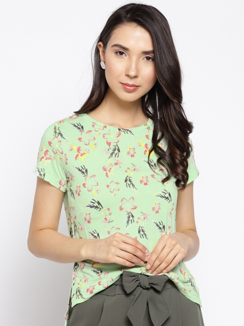 

Madame Women Green Printed Top