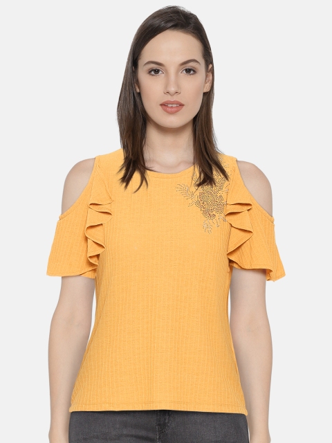 

Madame Women Mustard Solid Top