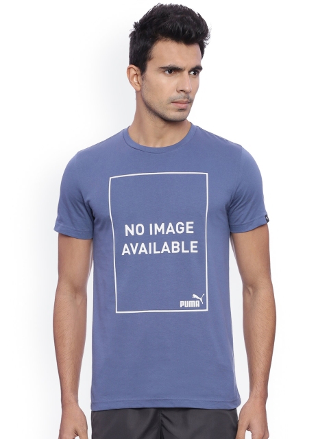 

Puma Men Purple Printed Round Neck T-shirt