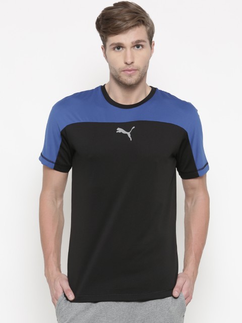 

Puma Men Black Solid Slim Fit Active Tec Advanced T-shirt