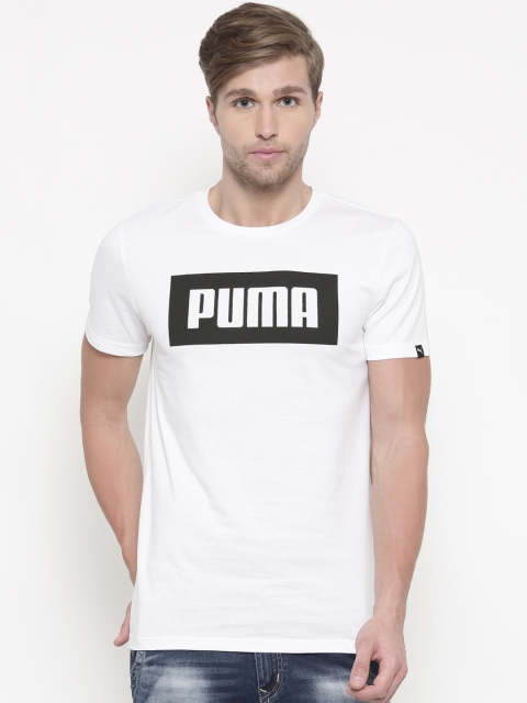 

Puma White Printed Rebel T-shirt