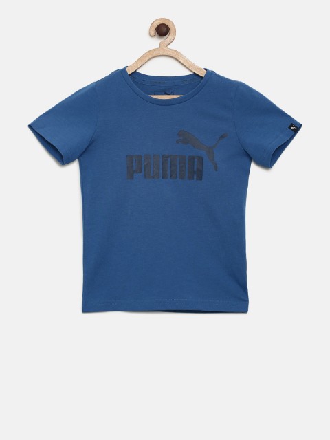 

Puma Boys Blue Printed Round Neck T-shirt