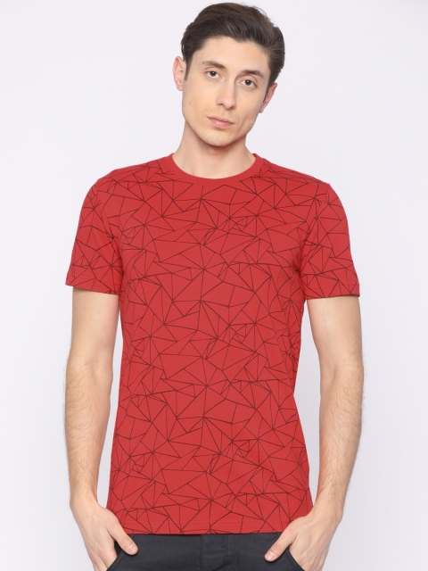 

Puma Men Red Printed Round Neck T-shirt