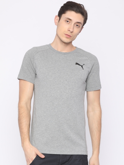 

Puma Grey Evostripe Move Round Neck T-shirt