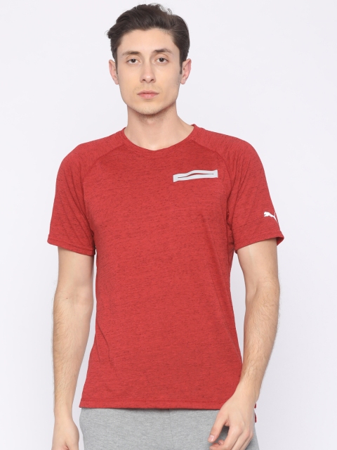 

Puma Men Red Solid Energy S S T-shirt