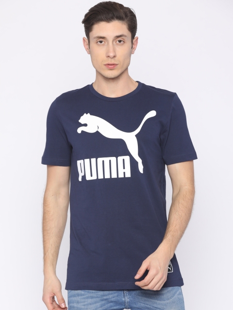 

Puma Navy Printed Archive Logo T-shirt, Navy blue