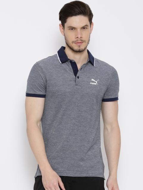 

Puma Navy Blue Solid Polo T-shirt
