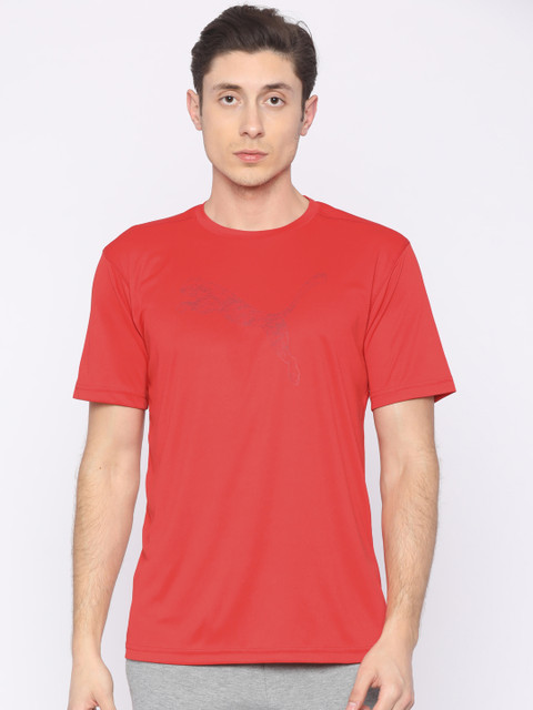 

Puma Men Red Printed Essential CAT Tee T-shirt