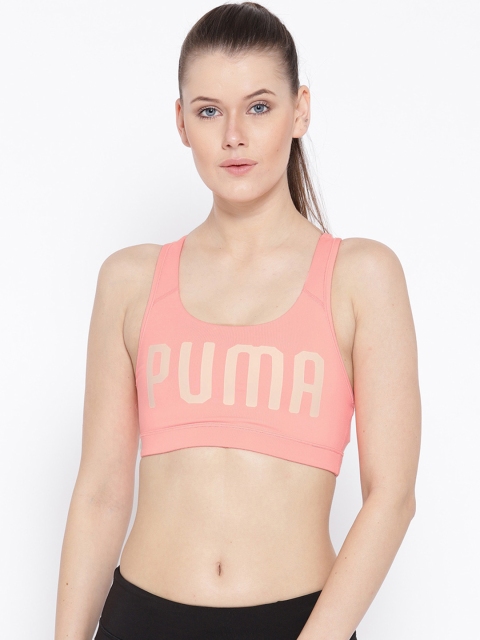 

Puma Peach-Coloured Printed Lightly Padded PWRSHAPE Forever Sports Bra 51599121