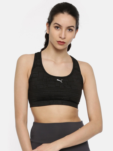 

Puma Women Black PWRSHAPE Forever Graphic Pad Sports Bra 51554623