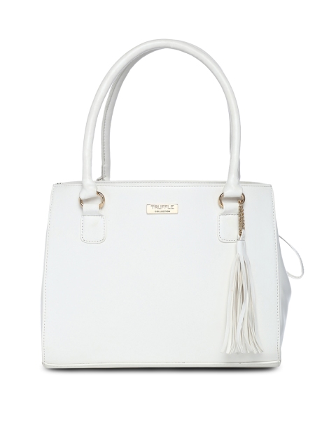 

Truffle Collection White Solid Handheld Bag