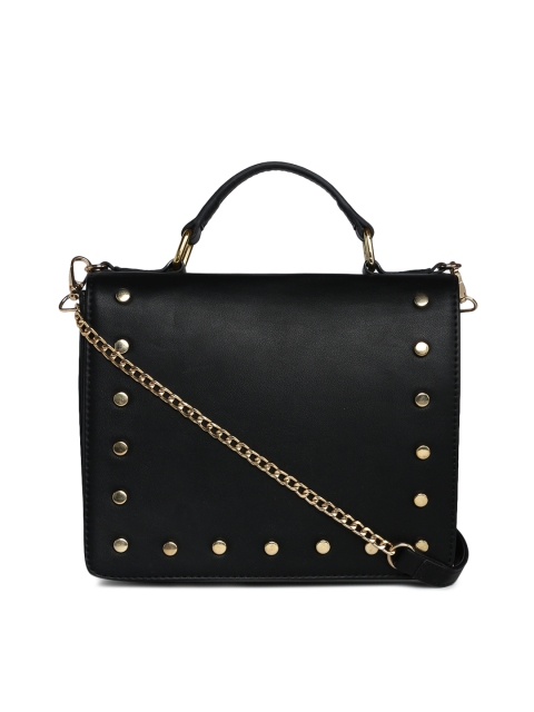 

Truffle Collection Black & Gold-Toned Embellished Sling Bag