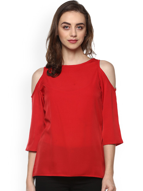 

Mayra Women Red Solid Top