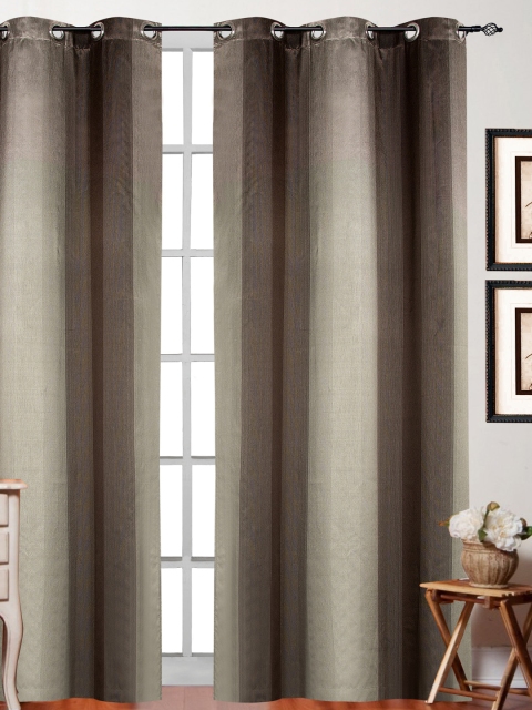 

Deco Window Brown & Grey Door Curtain