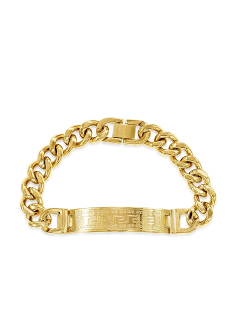

Peora Gold-Toned Stainless Steel Gold-Plated Contemporary Bracelet