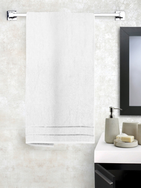 

Story@home White Cotton 450 GSM Bath Towel